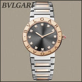 Buy Shop Bvlgari Lady Quartz Diamonds Grey Dial Two Tone Steel Strap Watch for Women - BVLGARI103067 USA Online