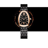 Buy Shop Bvlgari Serpenti Seduttori Black Dial Black Steel Strap Watch for Women - SERPENTI103704 USA Online