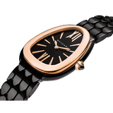 Buy Shop Bvlgari Serpenti Seduttori Black Dial Black Steel Strap Watch for Women - SERPENTI103704 USA Online