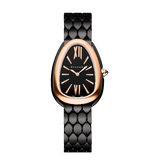 Buy Shop Bvlgari Serpenti Seduttori Black Dial Black Steel Strap Watch for Women - SERPENTI103704 USA Online