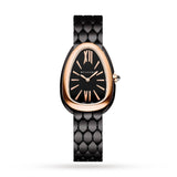 Buy Shop Bvlgari Serpenti Seduttori Black Dial Black Steel Strap Watch for Women - SERPENTI103704 USA Online