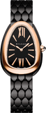 Buy Shop Bvlgari Serpenti Seduttori Black Dial Black Steel Strap Watch for Women - SERPENTI103704 USA Online