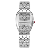 Buy Shop Bvlgari Serpenti Seduttori Diamonds Black Dial Silver Steel Strap Watch for Women - SERPENTI103449 USA Online