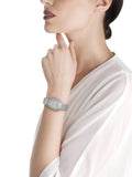 Buy Shop Bvlgari Serpenti Seduttori Diamonds Silver Dial Silver Steel Strap Watch for Women - SERPENTI103361 USA Online