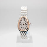 Buy Shop Bvlgari Serpenti Seduttori Quartz Silver Dial Silver Steel Strap Watch for Women - SERPENTI103144 USA Online