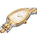 Buy Shop Bvlgari Serpenti Seduttori Quartz Silver Dial Silver Steel Strap Watch for Women - SERPENTI103144 USA Online