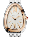 Buy Shop Bvlgari Serpenti Seduttori Quartz Silver Dial Silver Steel Strap Watch for Women - SERPENTI103144 USA Online