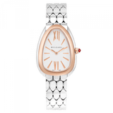Buy Shop Bvlgari Serpenti Seduttori Quartz Silver Dial Silver Steel Strap Watch for Women - SERPENTI103144 USA Online