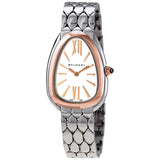 Buy Shop Bvlgari Serpenti Seduttori Quartz Silver Dial Silver Steel Strap Watch for Women - SERPENTI103144 USA Online