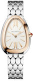 Buy Shop Bvlgari Serpenti Seduttori Quartz Silver Dial Silver Steel Strap Watch for Women - SERPENTI103144 USA Online