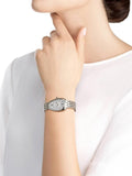 Buy Shop Bvlgari Serpenti Seduttori Quartz White Dial Silver Steel Strap Watch for Women - SERPENTI103141 USA Online