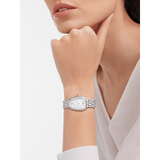 Buy Shop Bvlgari Serpenti Seduttori Quartz White Dial Silver Steel Strap Watch for Women - SERPENTI103141 USA Online