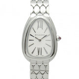 Buy Shop Bvlgari Serpenti Seduttori Quartz White Dial Silver Steel Strap Watch for Women - SERPENTI103141 USA Online