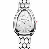 Buy Shop Bvlgari Serpenti Seduttori Quartz White Dial Silver Steel Strap Watch for Women - SERPENTI103141 USA Online