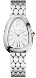 Buy Shop Bvlgari Serpenti Seduttori Quartz White Dial Silver Steel Strap Watch for Women - SERPENTI103141 USA Online