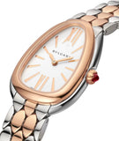 Buy Shop Bvlgari Serpenti Seduttori White Dial Two Tone Steel Strap Watch for Women - SERPENTI103277 USA Online
