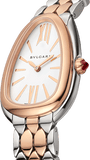 Buy Shop Bvlgari Serpenti Seduttori White Dial Two Tone Steel Strap Watch for Women - SERPENTI103277 USA Online