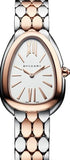 Buy Shop Bvlgari Serpenti Seduttori White Dial Two Tone Steel Strap Watch for Women - SERPENTI103277 USA Online