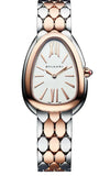 Buy Shop Bvlgari Serpenti Seduttori White Dial Two Tone Steel Strap Watch for Women - SERPENTI103277 USA Online