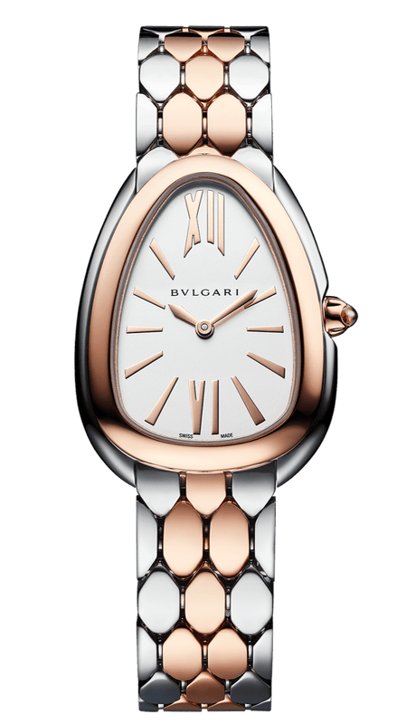 Buy Shop Bvlgari Serpenti Seduttori White Dial Two Tone Steel Strap Watch for Women - SERPENTI103277 USA Online