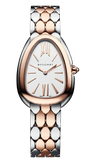 Buy Shop Bvlgari Serpenti Seduttori White Dial Two Tone Steel Strap Watch for Women - SERPENTI103277 USA Online