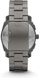Buy Shop Fossil Machine Chronograph Black Dial Grey Steel Strap Watch for Men - FS4662 USA Online