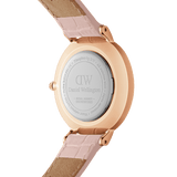 Buy Shop Daniel Wellington Petite Rouge Pink Dial Pink Leather Strap Watch For Women - DW00100511 USA Online