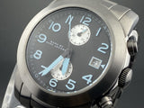 Buy Shop Marc Jacobs Larry Chronograph Black Dial Grey Steel Strap Watch for Men - MBM5051 USA Online
