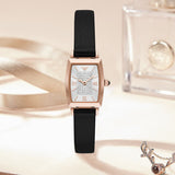 Buy Shop Emporio Armani Gianni T Bar Quartz White Dial Black Leather Strap Watch For Women - AR11408 USA Online