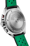 Buy Shop Tag Heuer Formula 1 Calibre 16 Automatic Chronograph Green Dial Black Leather Strap Watch for Men - CAZ2016.FC6473 USA Online