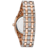 Bulova Crystal Collection Silver Crystals Dial Two Tone Steel Strap Watch for Women - 98L235