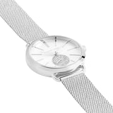 Buy Shop Michael Kors Portia Silver Dial Silver Mesh Bracelet Watch for Women - MK3843 USA Online