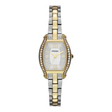 Buy Shop Fossil Molly Silver Dial Two Tone Steel Strap Watch for Women - ES3287 USA Online