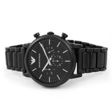 Buy Shop Emporio Armani Luigi Chronograph Black Dial Black Stainless Steel Watch For Men - AR1895 USA Online