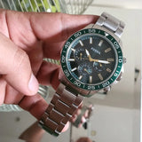 Buy Shop Fossil FB-03 Chronograph Green Dial Silver Steel Strap Watch for Men - FS5726 USA Online