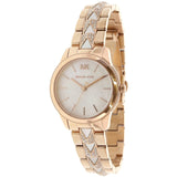 Buy Shop Michael Kors Runway Mercer Mother of Pearl White Dial Two Tone Steel Strap Watch For Women - MK6674 USA Online