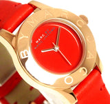 Buy Shop Marc Jacobs Blade Red Dial Red Leather Strap Watch for Women - MBM1343 USA Online