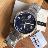 Buy Shop Tissot T Sport Chrono XL Chronograph Blue Dial Silver Steel Strap Watch For Men - T116.617.11.047.00 USA Online