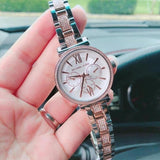 Buy Shop Michael Kors Sofie Chronograph White Dial Two Tone Steel Strap Watch For Women - MK4353 USA Online