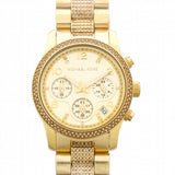 Buy Shop Michael Kors Runway Gold Dial Gold Steel Strap Watch for Women - MK5826 USA Online