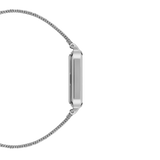 Buy Shop Daniel Wellington Quadro Unitone Silver Dial Silver Mesh Strap Watch For Women - DW00100486 USA Online