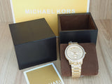 Buy Shop Michael Kors Madelyn Quartz Gold Dial Gold Steel Strap Watch For Women - MK6287 USA Online
