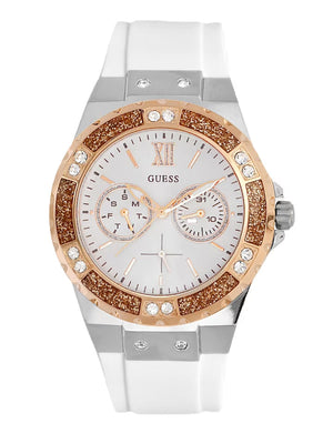 Buy Shop Guess Limelight White Dial White Rubber Strap Watch for Women - W1053L2 USA Online