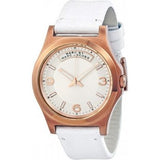 Buy Shop Marc Jacobs Baby Dave White Dial White Leather Strap Watch for Women - MBM1260 USA Online
