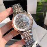 Buy Shop Emporio Armani Meccanico White Dial Two Tone Stainless Steel Watch For Men - AR60002 USA Online