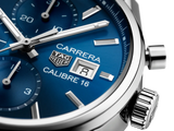Buy Shop Tag Heuer Carrera Chronograph 41mm Blue Dial Silver Steel Strap Watch for Men - CBK2112.BA0715 USA Online