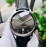 Buy Shop Tissot Chemin Des Tourelles Powermatic 80 Black Dial Black Leather Strap Watch For Men - T099.407.16.447.00 USA Online