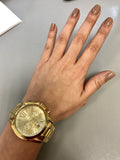 Buy Shop Michael Kors Bradshaw Gold Dial Gold Steel Strap Watch for Women - MK5605 USA Online