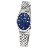 Maurice Lacroix Eliros Diamonds Blue Dial Silver Steel Strap Watch For Women - EL1094-SS002-450-1