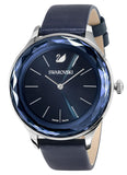 Swarovski Octea Nova Blue Dial Blue Leather Strap Watch for Women - 5295349